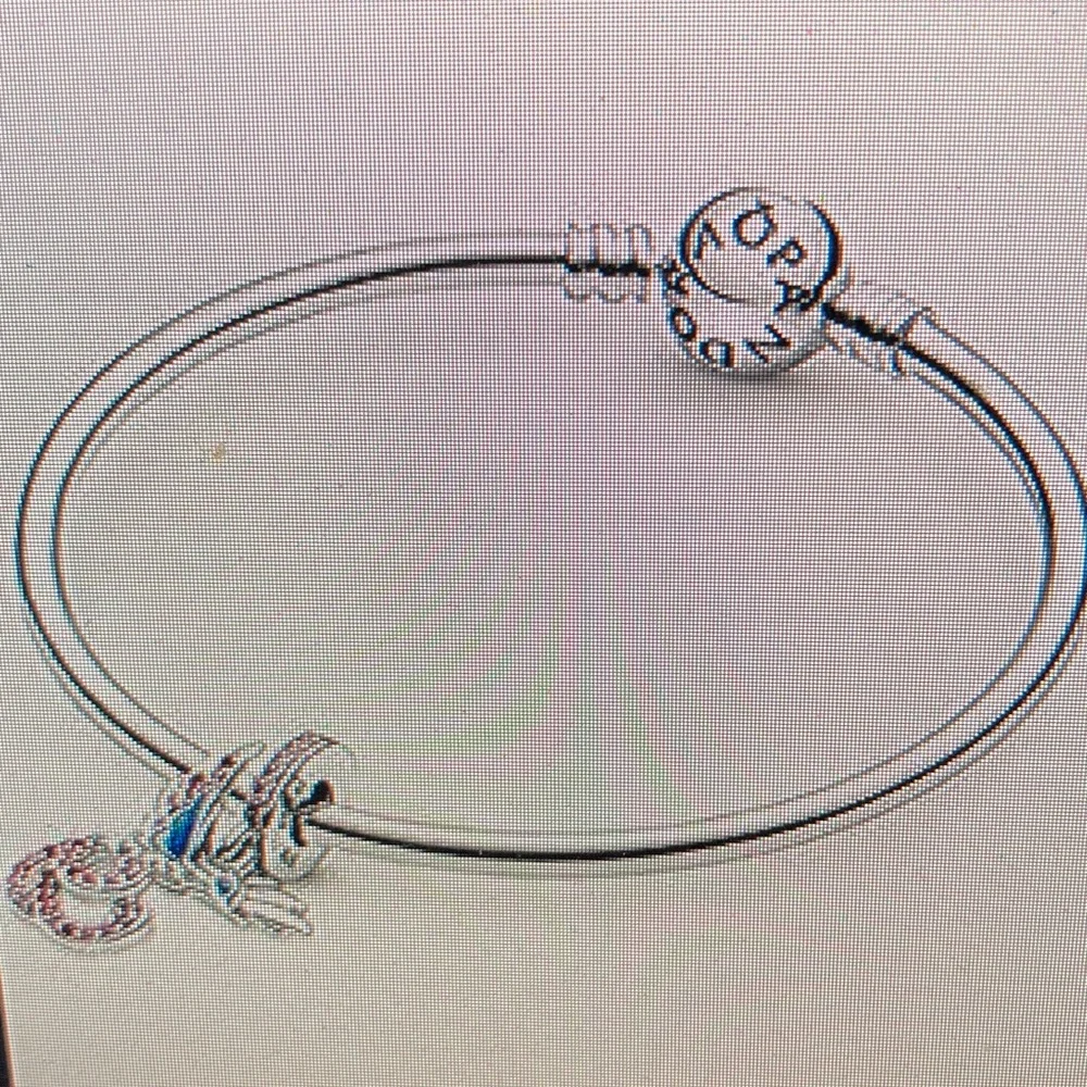Pandora Silver and Blue Bird Charm